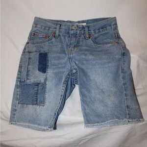 Levi's Regular 511 Slim Fit Distressed Boys Denim Jeans Shorts